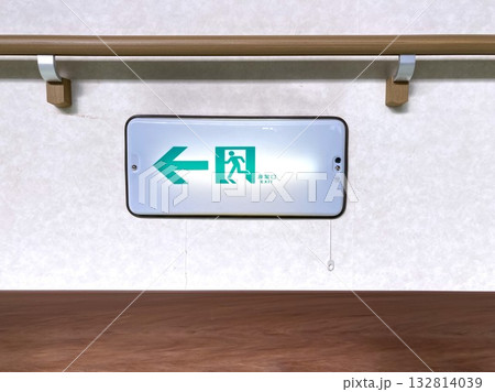 非常口誘導灯 132814039