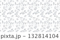 ネモフィラペン画風パターン-モノクロ- 132814104