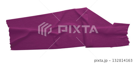 purple crumpled torn tape isolated on transparent background. purple crumpled torn tape isolated on transparent background. 132814163