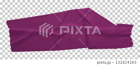 purple crumpled torn tape isolated on transparent background. purple crumpled torn tape isolated on transparent background. 132814163