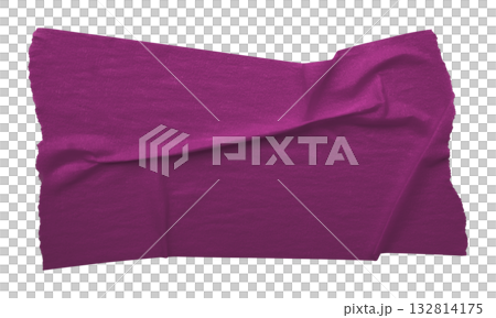 purple crumpled torn tape isolated on transparent background. purple crumpled torn tape isolated on transparent background. 132814175
