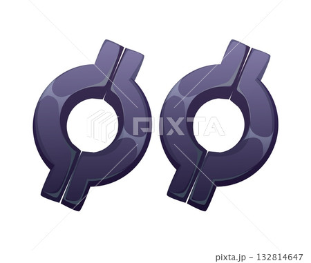 Pirates cartoon font and Caribbean corsair typeface or type vector handcuffs. Pirate font quotation marks in shape of pirate manacles or corsair prisoner chains and slave shackles for marine typeface Pirates cartoon font and Caribbean corsair typeface or type vector handcuffs. Pirate font quotation marks in shape of pirate manacles or corsair prisoner chains and slave shackles for marine typeface 132814647