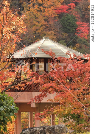 長野県高山村　松川渓谷の八滝展望台 132814913