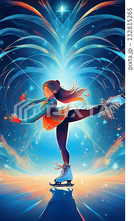 アイススケート ※スマホ用背景素材(アスペクト比 9:16) アイススケート ※スマホ用背景素材(アスペクト比 9:16) 132815265