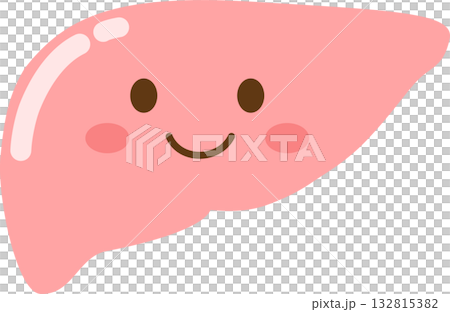Healthy liver cute character 132815382