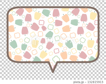 Paprika square speech bubble 132815913