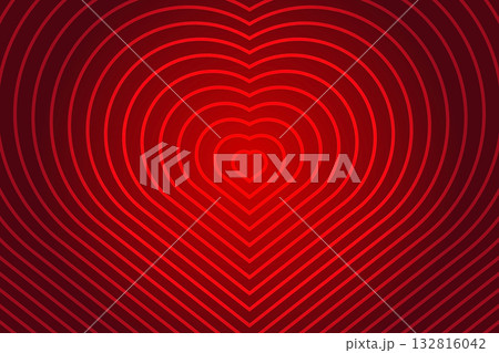 Red Gradient Love Pattern on Dark Backgroundのイラスト素材 [132816042] - PIXTA