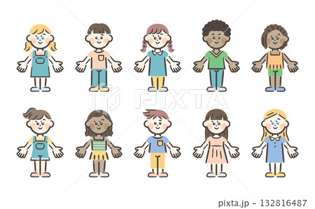 世界の子供たち全身セット 132816487