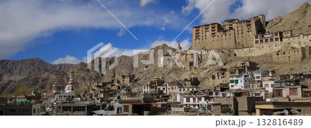 View of the Jama Masjid Mosque and kings palace, Leh, India. View of the Jama Masjid Mosque and kings palace, Leh, India. 132816489