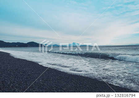 焼津市から見た海越しの富士山, 焼津市から見た海越しの富士山, 132816794