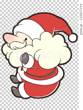 坐著的迷你聖誕老人 132817143