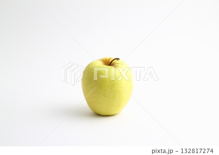 green apple healthy fruit on white background 132817274