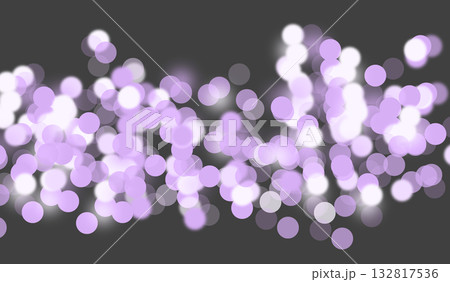 Light blur design with luminous circles. Shiny sparkling garland and glowing festive cluster Light blur design with luminous circles. Shiny sparkling garland and glowing festive cluster 132817536