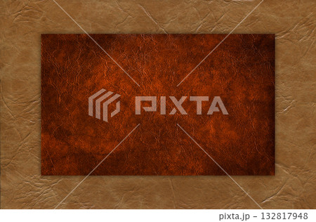 Imitation cowhide texture close up, beige cowhide texture can be background 132817948