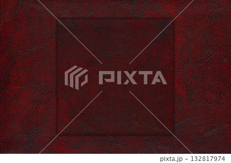 Imitation cowhide texture close up, red and burgundy cowhide texture can be background 132817974