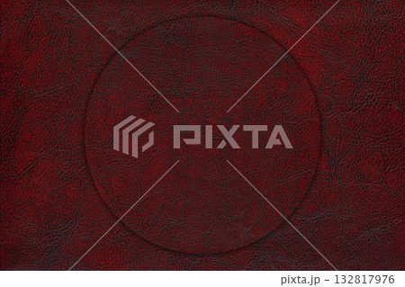 Imitation cowhide texture close up, red and burgundy cowhide texture can be background 132817976