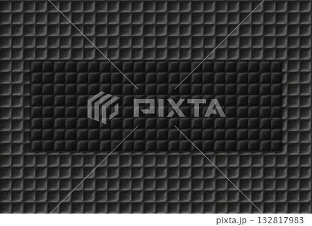 Imitation cowhide square texture close up, black cowhide texture can be background 132817983