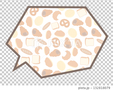 パンのフキダシ 132818079