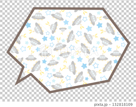 UFO speech bubble UFO speech bubble 132818109