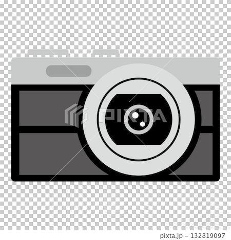 シンプルでフラットなデジタルカメラ シンプルでフラットなデジタルカメラ 132819097