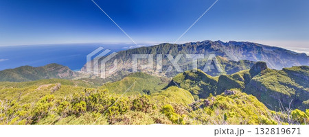 Mountain landscape at Pico Ruivo on Madeira island Mountain landscape at Pico Ruivo on Madeira island 132819671