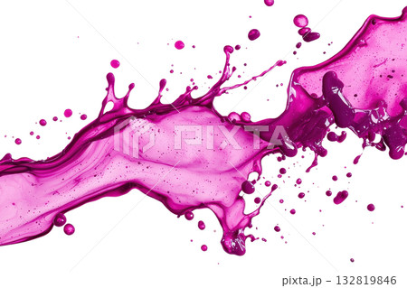 A vibrant splash of pink paint creates dynamic shapes and textures, conveying energy and creativity. A vibrant splash of pink paint creates dynamic shapes and textures, conveying energy and creativity. 132819846