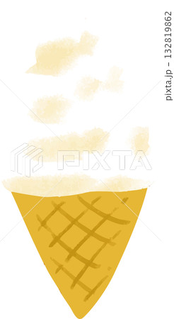 ソフトクリームのイラスト 132819862