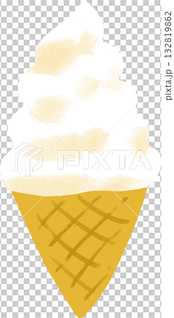 ソフトクリームのイラスト 132819862