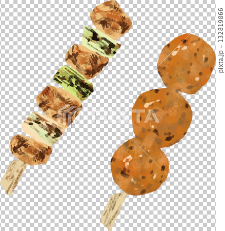 焼き鳥のイラスト 焼き鳥のイラスト 132819866