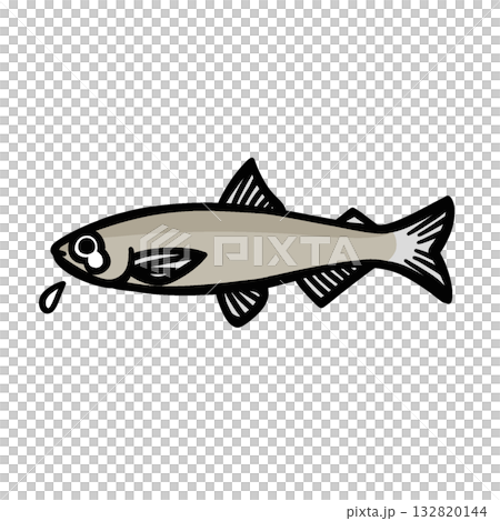 悲傷的鬍鬚的簡單插圖 132820144