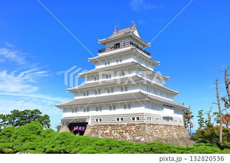【長崎県】快晴の島原城天守閣 132820536