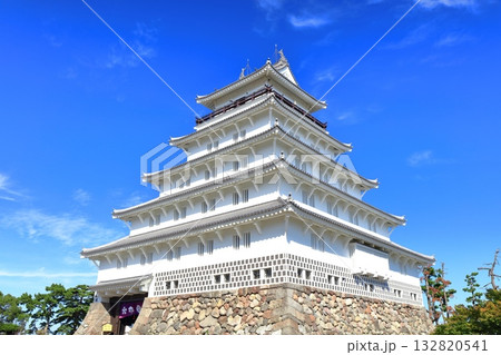 【長崎県】快晴の島原城天守閣 【長崎県】快晴の島原城天守閣 132820541