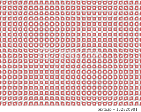 臙脂の四角の模様の背景 132820981