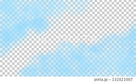 水色の水彩絵の具が優しく滲む背景イラスト 132821007