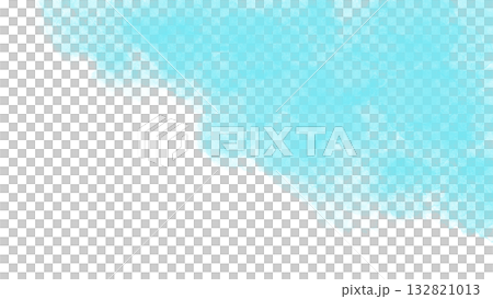 水色の水彩絵の具が滲む波のような背景イラスト 132821013