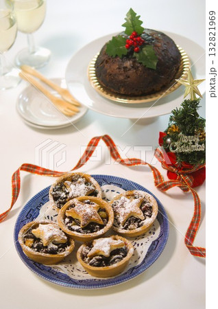 ミンスパイとクリスマスプディング 132821969