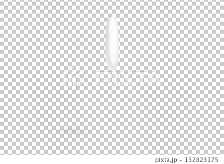Blank white long balloon flying mockup, transparent background, png,  front view, 3d rendering. Empty inflated mylar decoration balloons mock up, cut out.  132823175