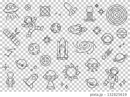 宇宙・天文　アイコンセット 132825619