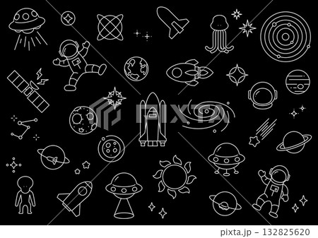 宇宙・天文 アイコンセット 宇宙・天文 アイコンセット 132825620