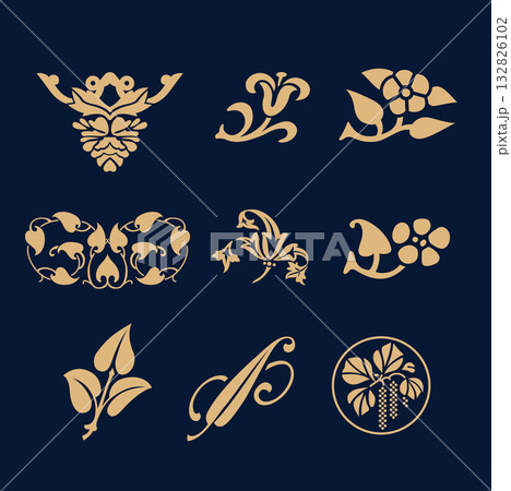 Decorative element. Vector. Decorative element. Vector. 132826102