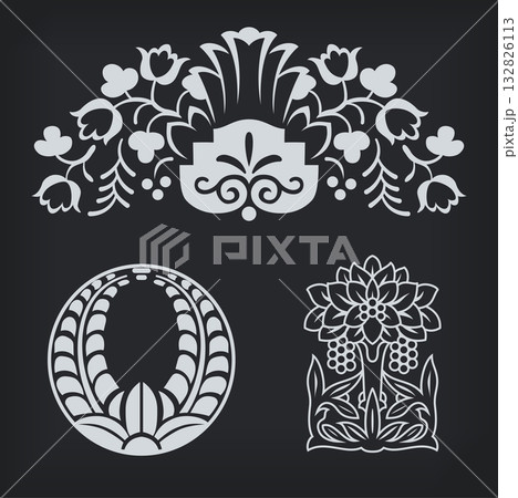 Decorative element. Vector. 132826113