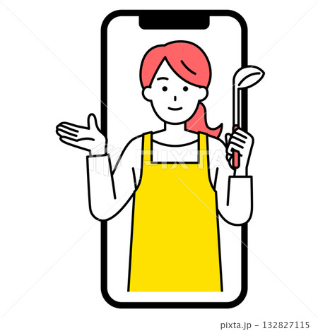 スマホのオンライン料理教室 132827115