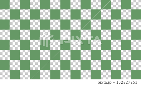 Japanese pattern checkered frame background illustration, horizontal, green, vector png 132827253