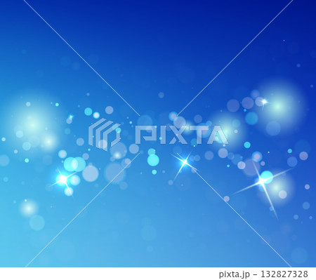 Blue Vector Bokeh Background With Sparkles For Ecommerce Holiday Sale 132827328