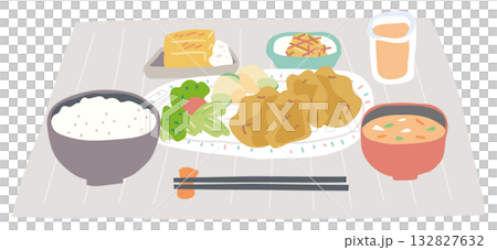 Fried fried chicken set Fried fried chicken set 132827632