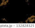 黒の紙に金色の筆文字背景素材 132828325