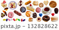 スイーツの切り抜き素材集 132828622