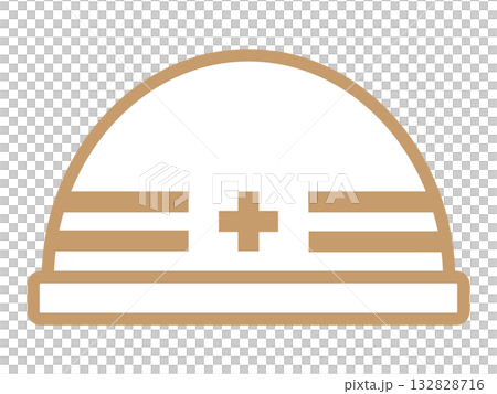 工事（防災）用ヘルメットのアイコン 132828716