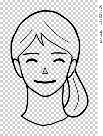 Adult woman vector illustration 1 - Satisfied 132829226