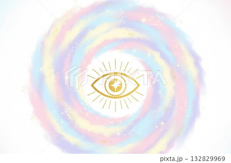 宇宙と意識をつなぐ第三の目 覚醒と内なる光のスピリチュアルアート 宇宙と意識をつなぐ第三の目 覚醒と内なる光のスピリチュアルアート 132829969